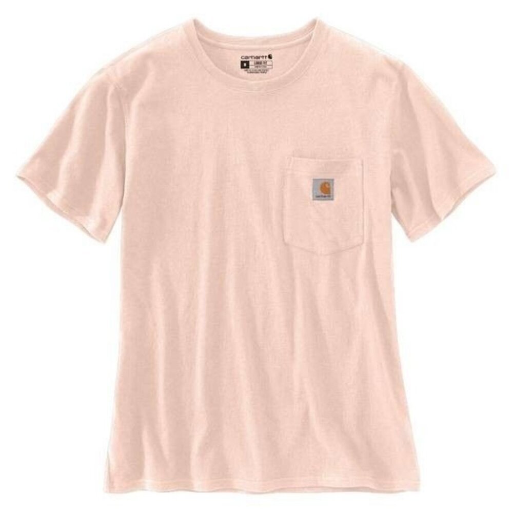 Carhartt Women's LG Loose Fit Heavyweight Short Sleeve Pocket T-Shirt Georgia Pe